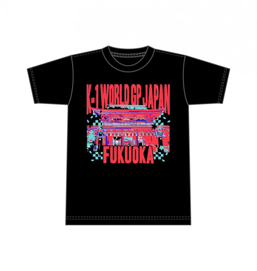 K-1 logo T-shirt Fukuoka version Black