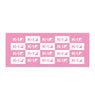 K-1 logo face towel, back panel pattern, pink