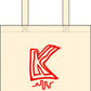 K-1 logo tote bag