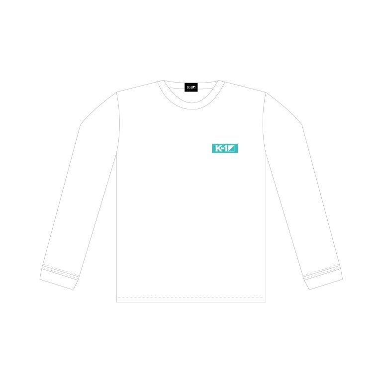 K-1 Logo Long Sleeve T-Shirt Square Logo White