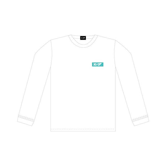 K-1 Logo Long Sleeve T-Shirt Square Logo White