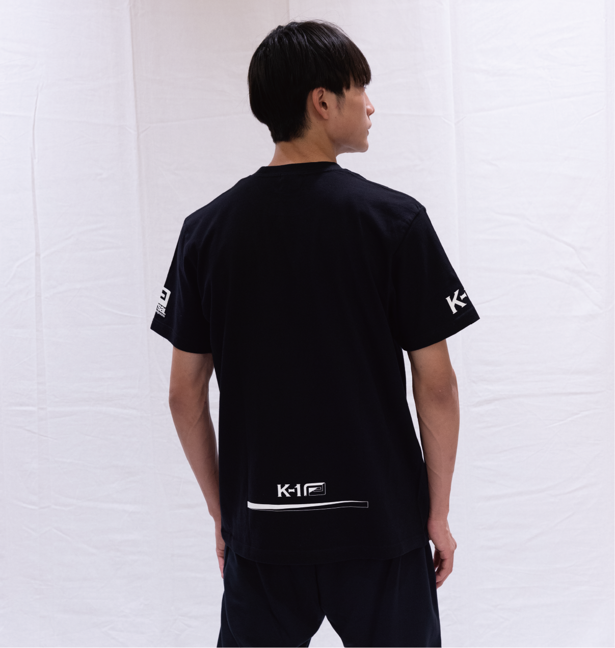 K-1 × rvddw LOGO COTTON TEE BLACK