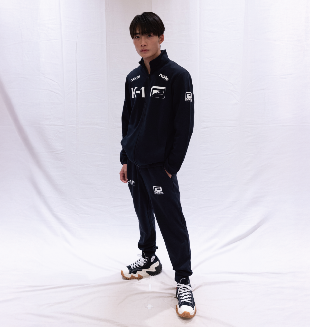 新極真×reversal セットアップ 新極真×reversal セットアップ K-1_x_rvddw_JERSEY_SET_UPb_0.