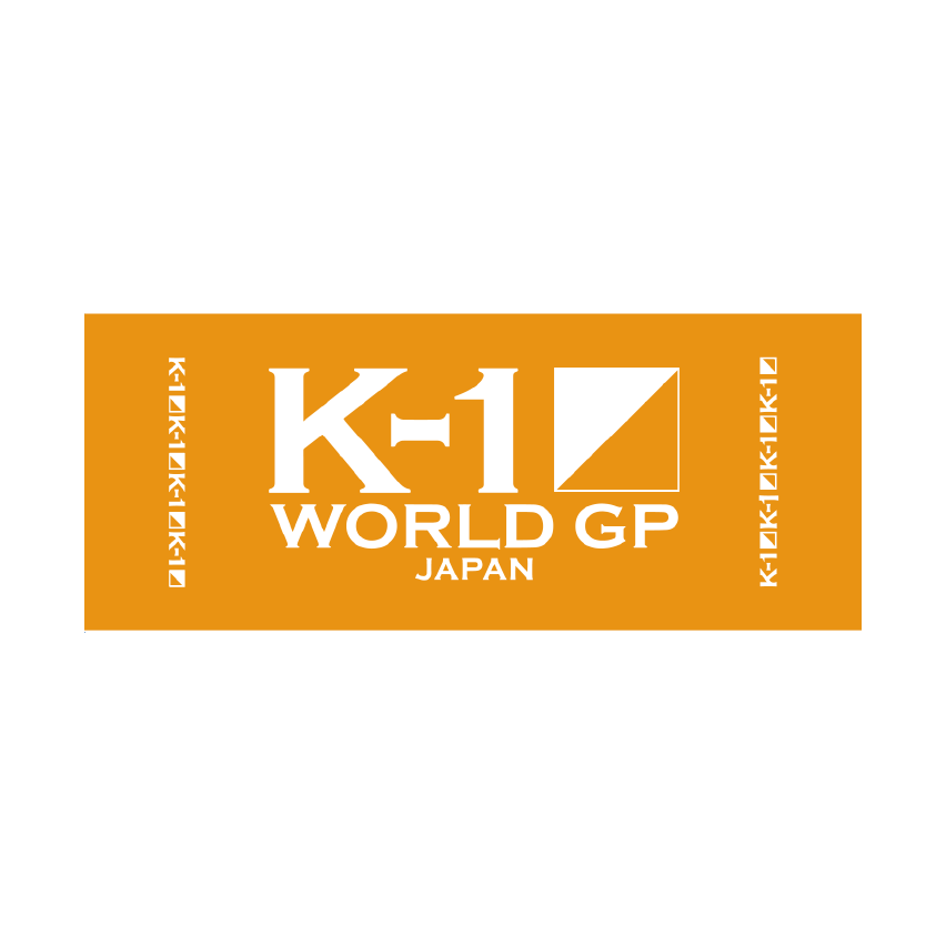 【ロゴ】K-1 ロゴフェイスタオル オレンジ