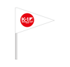 K-1 logo support flag (Japan version)