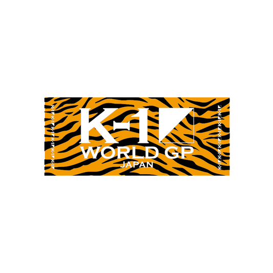 [Logo] K-1 Logo Face Towel Tiger Pattern