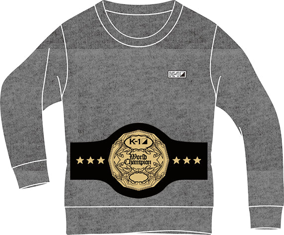 K-1 Champion Belt Sweatshirt Grey (Kids Only)