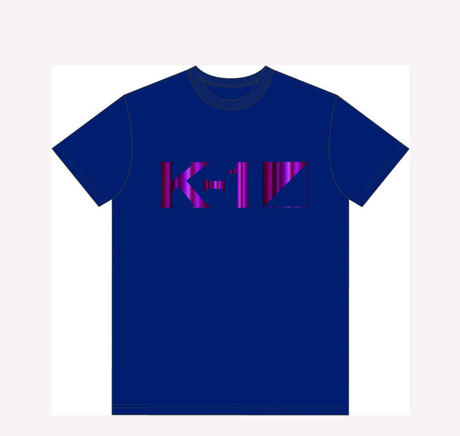 K-1ロゴTシャツ(箔プリント)レディースサイズ ネイビー