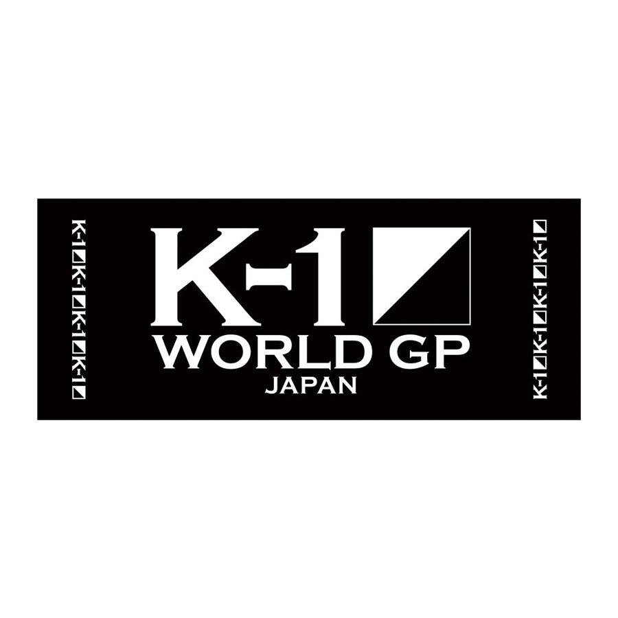【ロゴ】K-1 ロゴフェイスタオル ブラック