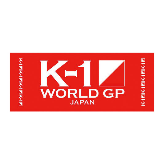 【ロゴ】K-1 ロゴフェイスタオル　 レッド