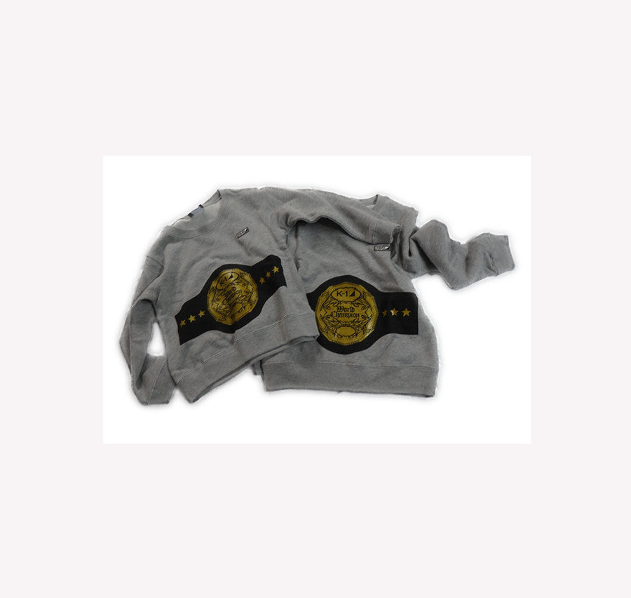 K-1 Champion Belt Sweatshirt Grey (Kids Only)