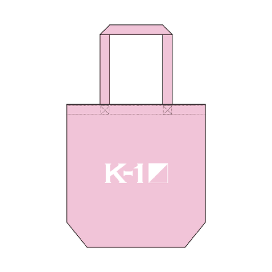 【K-1ロゴ】トートバッグ　ライトピンク