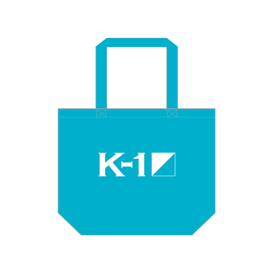 【K-1ロゴ】キャンバストートバッグ ターコイズ